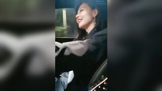 长腿黑丝美女嫩模『露依依』午夜情趣黑丝套装开车接炮友激情车震打野炮 毛多性欲强 干不够 爆操射一脸