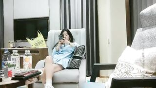 91沈先森嫖娼大师笑起来甜美蓝衣妹，穿上JK装大屌摸硬骑坐，顶的我好深顶不住了呻吟娇喘