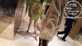 【重磅推荐】知名Twitter户外露出网红FSS冯珊珊酒店露出广场外被大叔当众调戏