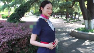 【麻花免费视频】某航空真实空姐【安琪】赚外快户外景区真空露出私拍人体被路人看见了