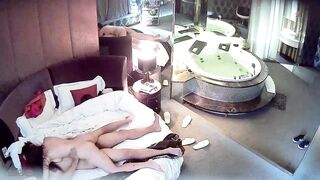 【麻花免费视频】情趣酒店豪华套房水滴摄像头监控偷拍，貌似很饥渴的一对