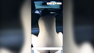 最新极品身材靓乳美女『法拉女神』凌晨土豪粉丝约炮户外车震 玩操1小时竟无套内射 车外还有人走动太刺激了